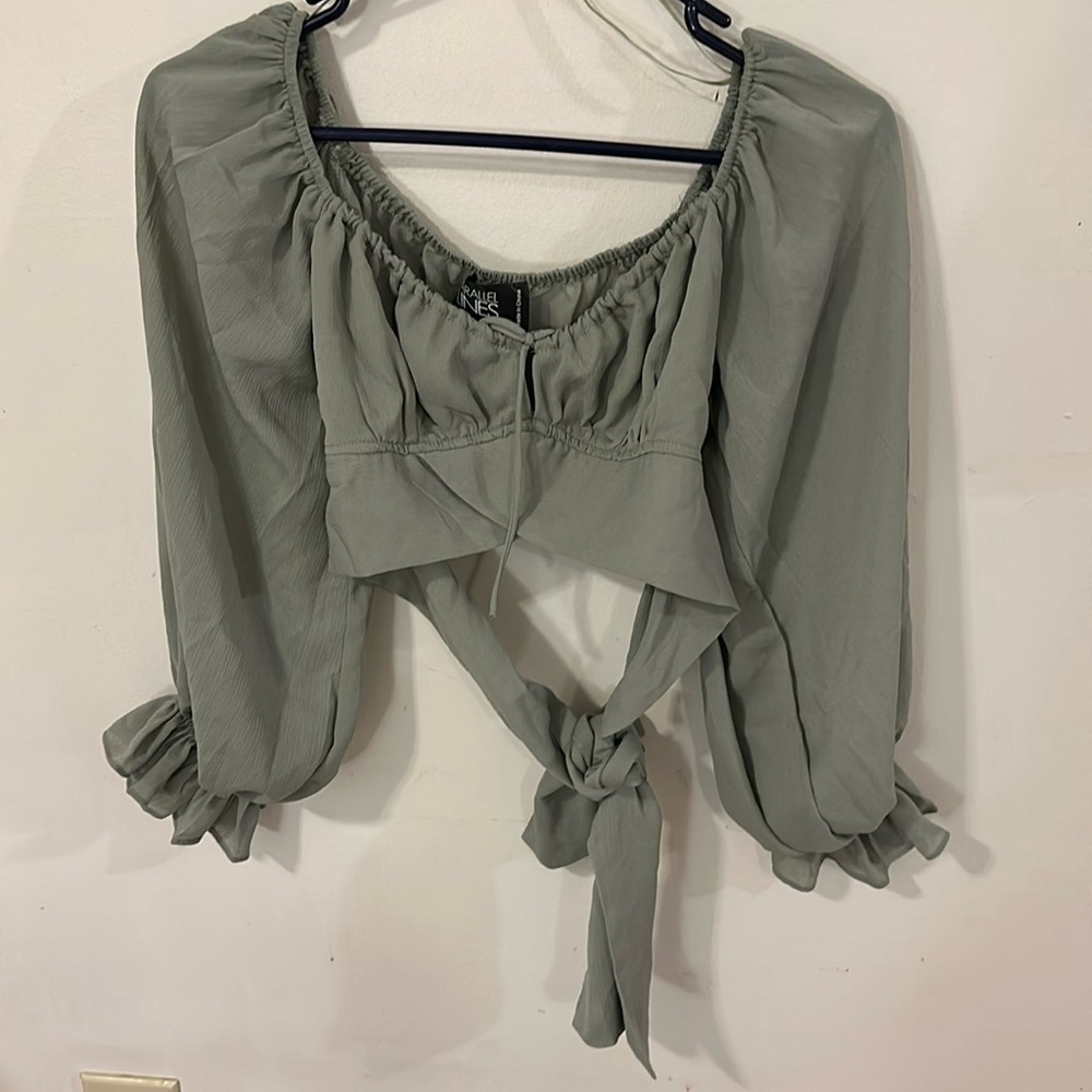 Tie back crop top